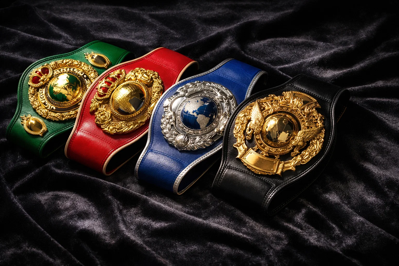 Categorías de peso del boxeo profesional y cinturones de los organismos WBA, WBC, IBF y WBO