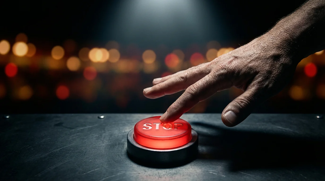 Mano deteniendo fichas de apuestas con un gesto de control y disciplina